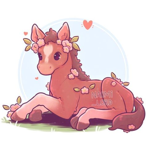 Naomi Lord Art, Naomi Lord, Drawing Horses, Cute Dragon Drawing, Cute Kawaii Animals, Animated Animals, Cute Animal Drawings Kawaii, Horse Drawing, Horse Drawings