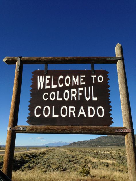 Welcome to Colorful Colorado Colorado Sign, New Mexico Flag, Colorado Photography, Mexico Flag, Flag Tshirt, New Mexico, Welcome Sign, Stuff To Do, Denver