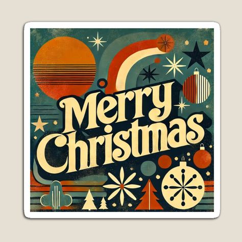 Get my art printed on awesome products. Support me at Redbubble #RBandME: https://www.redbubble.com/i/magnet/Merry-Christmas-holiday-decor-vintage-christmas-xmas-decor-cozy-christmas-christmas-wall-art-merry-christmas-art-retro-holiday-decor-by-LitzoyGlobeArt/165244695.TBCTK?asc=u Merry Christmas Art, Merry Christmas Poster, Christmas Holiday Decor, Retro Holiday, Christmas Poster, Xmas Decor, Christmas Wall Art, Christmas Wall, Holiday Decor Christmas