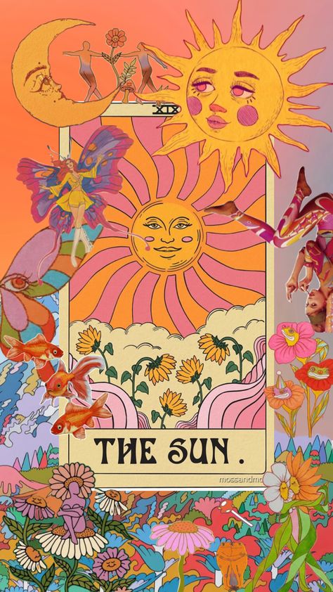 here comes the sun #rainbow #colorful #hippievibes #bright #flowers #beaming #glow Cute Home Screen Wallpaper, Ipad Background, Tarot Cards Art, Abstract Art Wallpaper, Hippie Wallpaper, Here Comes The Sun, Phone Wallpaper Patterns, Bright Flowers, Spiritual Art