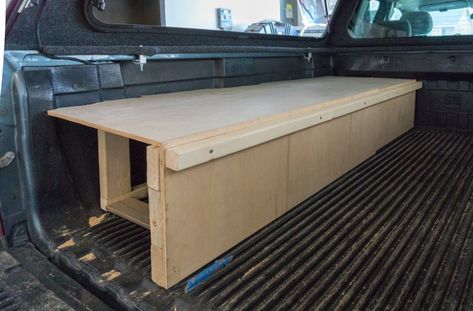 Truck Camper Setup: Building Tips for Your Camper Shell Conversion Truck Cap Camping, Truck Bed Drawers, Truck Camper Shells, Camper Beds, Truck Bed Storage, Truck Bed Camping, Slide In Camper, Truck Bed Camper, Rv Camping Tips