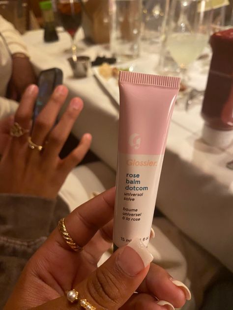 Glossier Lip Balm Aesthetic, Rose Balm Dotcom, Glossier Rose Balm Dotcom, Lip Balm Aesthetic, Glossier Balm, Glossier Lip, Glossier Balm Dotcom, Glossier Lip Balm, Makeup Bag Essentials