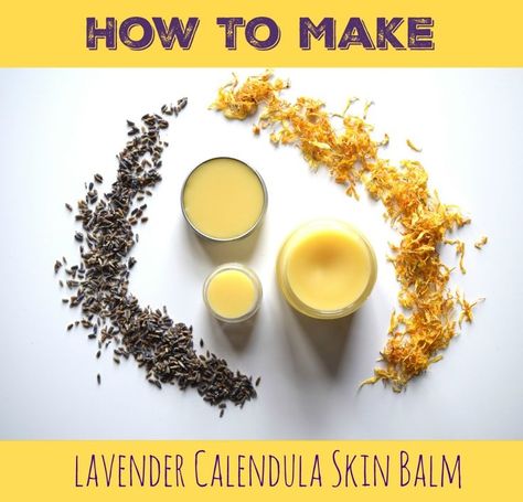 Homemade Lavender Calendula Skin Balm | DIY | skin care | beauty products | Mindful Momma Calendula Balm, Homemade Skincare, Skincare Recipes, Balm Recipe, Herbal Salves, Skin Care Routine For 20s, Healing Balm, Skin Balm, Diy Skin Care Recipes