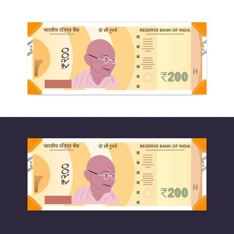 India new 200 rupee currency notes in white background 200 Rupees Note, Krishna Hindu, Indian Constitution, Currency Note, Money Notes, Download Wallpaper Hd, Page Borders Design, Borders Design, Page Borders