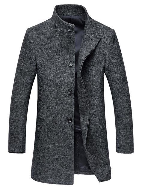 Mens Wool Coats, Cheap Mens Fashion, Wool Coats, Men's Outerwear, Long Sleeves Coats, Woolen Coat, Mens Winter Fashion, Well Dressed Men, Winter Coats Jackets