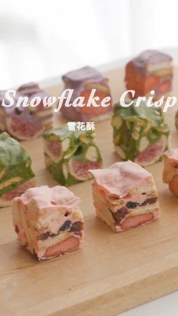 Snowflake Crisp, Trending Reels, No Bake, Chocolates, Matcha, Dessert, Candy, Baking