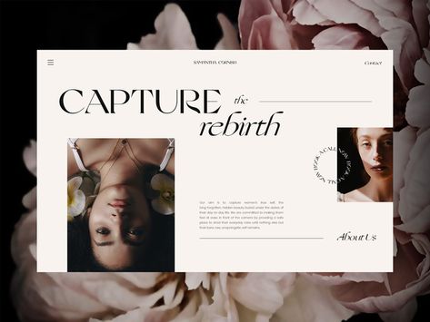 Samantha Cornish visual identity - Fonts In Use Elegant Web Design, Freelance Branding, Uxui Design, Web Design Layout, Elegant Website Design, 블로그 디자인, Feminine Web Design, Nude Color Palette, Feminine Website Design