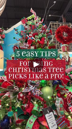 Diy Picks And Sprays, How To Place Picks In Christmas Tree, How To Hang Beaded Garland On Tree, How To Decorate A Christmas Tree, Decorate Christmas Tree Like A Pro, Modern Christmas Tree Decorations, How To Decorate For Christmas, Christmas Tree Spray, Tree Fillers