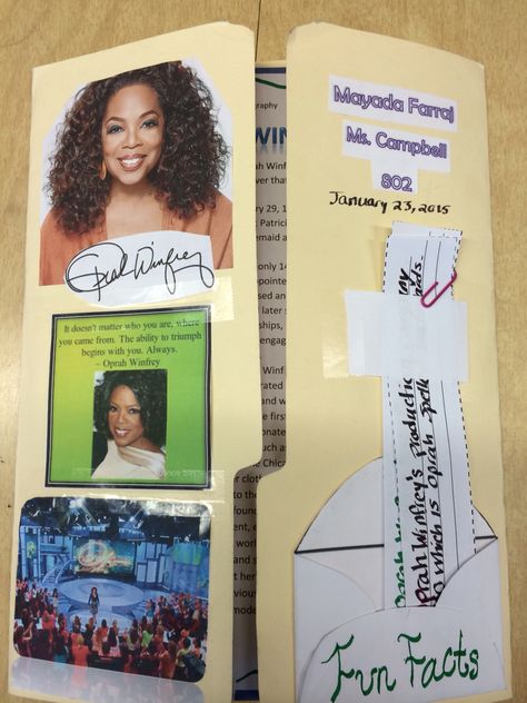 Biography Lab Book Biography Lapbook, Writer Workshop, Research Projects, Oprah Winfrey, Literacy Centers, School Crafts, Literacy, Lab, Book Cover