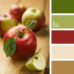 Green/red/tan color palette Kitchen Color Palettes, Kitchen Colour Schemes, Living Room Red, Kitchen Paint Colors, Color Balance, Trik Fotografi, Green And Red, Living Room Paint, Room Paint