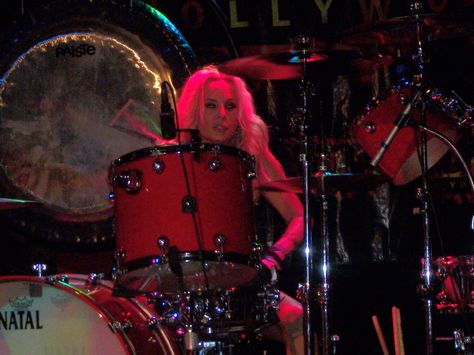 Athena LEE kicking Ass!! Athena Lee, Tommy Lee, Guilty Pleasure, Ex Wives, Anniversary Party, Anniversary Parties, Music Bands, Roxy, Drums