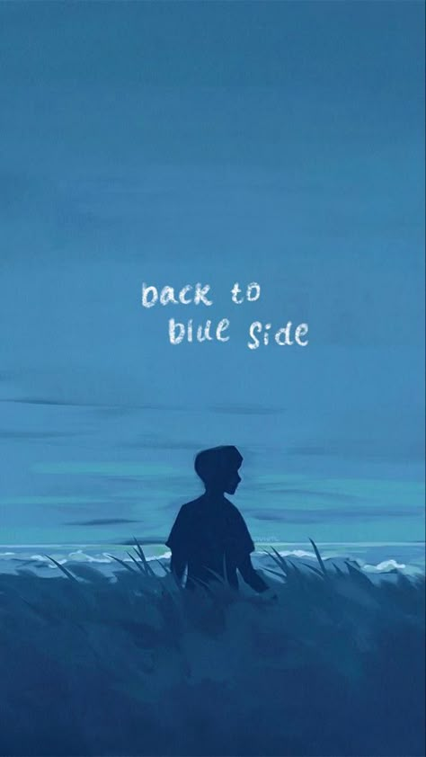 Blue Side Wallpaper Jhope, Blueside Jhope Lyrics, Blue Bts Wallpaper, Bts Blue Wallpaper, Jhope Wallpapers Aesthetic, Blue Side Jhope, Vintage Wallpaper Lockscreen, Jhope Wallpaper Lockscreen, Bts Blue Aesthetic