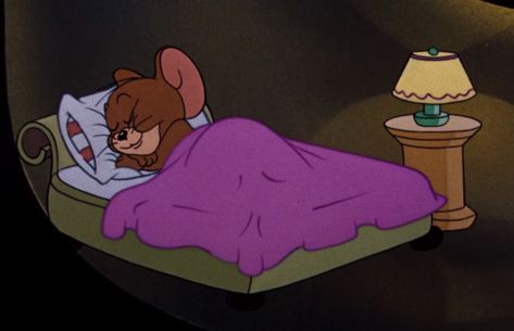 Jerry Sleeping, Sleepy Mood, Sleep Pictures, Sleep Meme, Sleeping In Bed, Tom And Jerry, Mood Pics, Aurora Sleeping Beauty, Funny Pictures