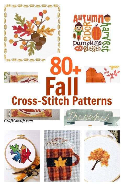 Cross Stitch Patterns Free Easy, Cross Stitch Patterns Free Printable, Cross Stitch Patterns Free Disney, Counted Cross Stitch Patterns Free, Autumn Cross Stitch Patterns, Cross Stitch Sampler Patterns, Fall Cross Stitch, Unique Cross Stitch, Easy Cross Stitch Patterns