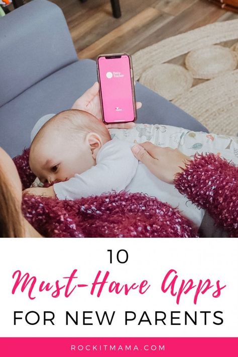 10 Must-Have Apps for New Parents | Rock It Mama | Sharing the best phone apps to help with daily parenting Baby Apps, Planning Pregnancy, Childbirth Education, Motherhood Journey, Peaceful Parenting, Parenting Styles, Newborn Care, Gentle Parenting, First Time Moms