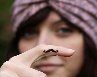 Mustache Tattoo On Finger, Mustache Tattoo, Finger Tats, Finger Tattoo, Symbolic Tattoos, Skin Art, Mini Tattoos, Finger Tattoos, Tattoo You