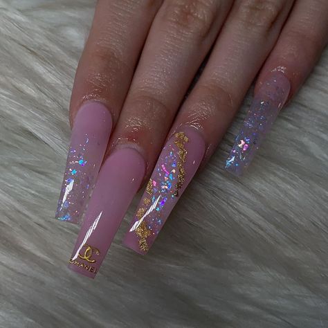 Incapcilated Acrylic Nails, Clear Encapsulated Nails, Natural Pink Nails, Shattered Glass Nails, Poly Gel Nails, Matted Nails, Blood Nails, Encapsulated Nails, Fake Nails Long