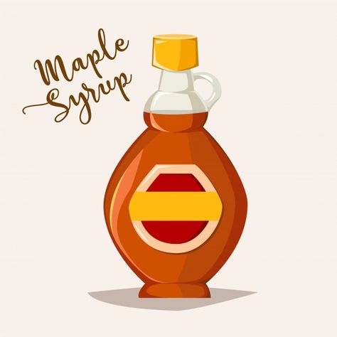 Maple Syrup Bottle, Maple Syrup Bottles, Syrup Bottle, Food Label, Canada Day, Logo Food, Graphic Editing, Maple Syrup, Glass Bottle