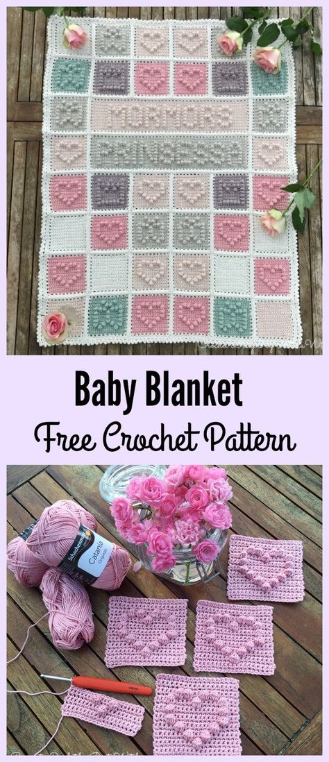 Heart Bubble Stitch Baby Blanket Free Crochet Patterns Baby Blanket Free Crochet Pattern, Bubble Stitch, Crochet Heart Blanket, Crochet Baby Blanket Beginner, Heart Bubbles, Heart Blanket, Crochet Heart Pattern, Crochet For Beginners Blanket, Blanket Crochet Pattern