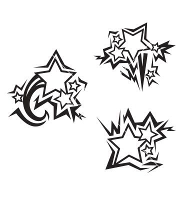 Tattoo Ideas, Tattoo Designs, Tattoos, Stars, Black