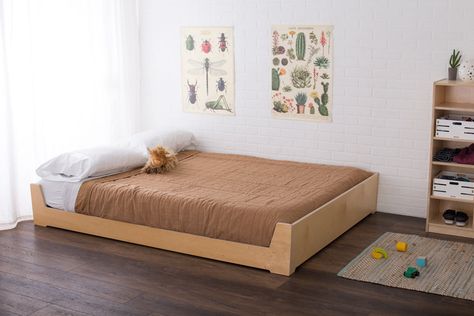 Bed on floor ideas kids