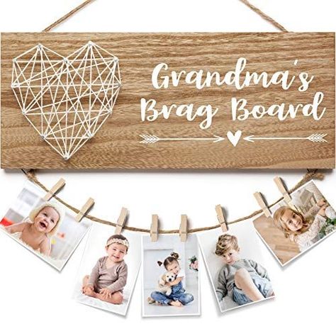 30 Mother’s Day Gifts for Grandma in 2022 Grandma Picture Frame, Brag Board, Grandma Photos, Dad Pictures, Granny Gifts, Grandmas Mothers Day Gifts, Grandmas Christmas, Gifts For Grandma, Miles Apart