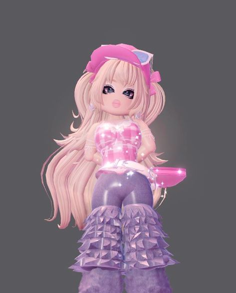 Gyaru Fits, Dolly Makeup, Rh Hacks, Roblox Hacks, Rh Outfits, Rh Fits, High Hair, Roblox Ideas, Aesthetic Roblox Royale High Outfits