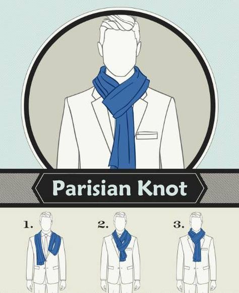 Parisian Knot Ways To Tie Scarves, Wear A Scarf, Men Tips, Scarf Knots, How To Wear Leggings, Ways To Wear A Scarf, How To Wear A Scarf, Jet Setter, Men Style Tips