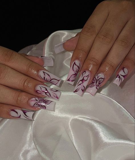 Nails Gel 2023, Spring Nails Gel, 2023 Spring Nails, Nail Spring, Milky Nails, Butterfly Nails, Nails Design Ideas, Cute Acrylic Nail Designs, Work Nails