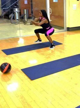 The Funkadactyls walk E!’s Alicia Quarles through their workouts Alicia Quarles, Work Outs, Ball Exercises, Basketball Court