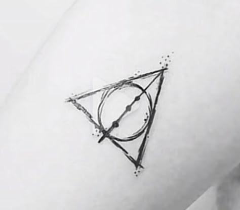 Deathly Hallows Tattoo Minimalist, Deathly Hallows Tattoo Behind Ear, Tiny Deathly Hallows Tattoo, Matching Deathly Hallows Tattoo, Small Deathly Hallows Tattoo, Simple Deathly Hallows Tattoo, Deadly Hollows Symbol, Deathly Hallows Always Tattoo, Deathly Hollow Tattoos