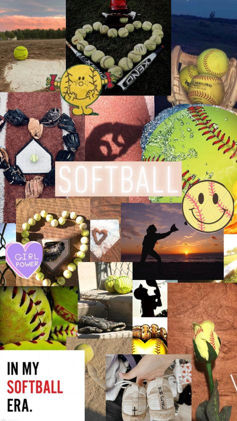 Softball Wallpapers, Cute Softball Quotes, Softball Backgrounds, Preppy Aesthetic Wallpaper, Softball Outfits, Softball Catcher, Softball Quotes, Softball Pictures, Softball Life