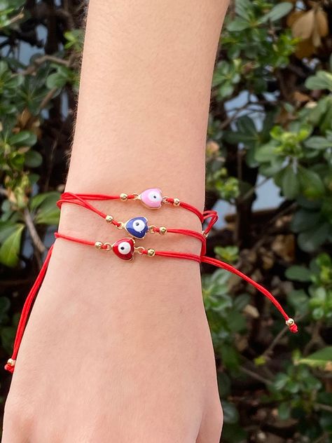 Heart Evil Eye, Knotted Bracelet, Bracelet Evil Eye, Bracelet Heart, Jewelry Heart, Bracelet Knots, Profile Header, Dainty Bracelet, Protection Bracelet