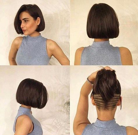 Bob With Undercut, Undercut Bob, Messy Bob Hairstyles, Chin Length Bob, Chin Length Hair, Short Hair Undercut, Bob Hairstyles For Fine Hair, Best Short Haircuts, Undercut Hairstyles