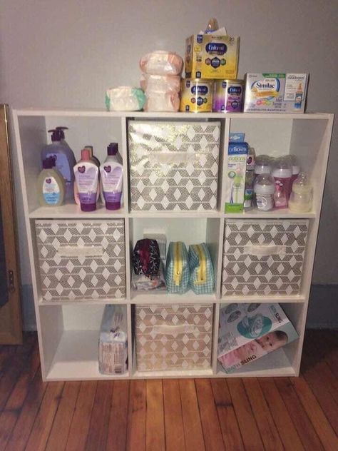 Baby Girl Nursery Organization, Girl Nursery Organization, Baby Organization Ideas, Baby Nursery Diy, Baby Nursery Organization, Baby Nursery Inspiration, Baby Room Organization, Baby Storage, Baby Life Hacks