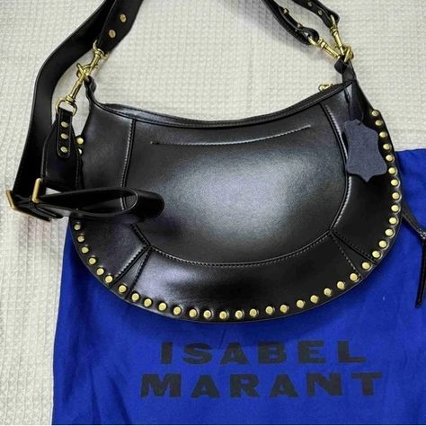 Isabel Marant Oskan Moon Bag Moon Bag, Isabel Marant, Calf Skin, Shoulder Strap, Gold Tones, Bag Lady, Moon, Handbags, Leather