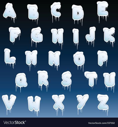 Ice Letters, Snow Letters, Frozen Font, Winter Alphabet, Disney Font Free, Custom Nursery Art, Disney Silhouettes, Disney Font, Graffiti Lettering Fonts