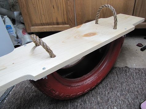 Diy Tire, Teeter Totter, Tyres Recycle, Old Tires, Backyard Fun, Fun For Kids, Kids Play, Outdoor Kids, Kids' Room