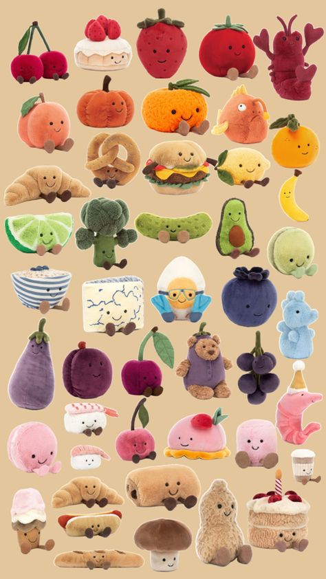 Jellycat Amuseable Food, Food Jellycat, Jellycat Food, Basket Gifts, Jelly Cat, Jellycat Stuffed Animals, Animal Pillows, Cat Food, Christmas Wishlist