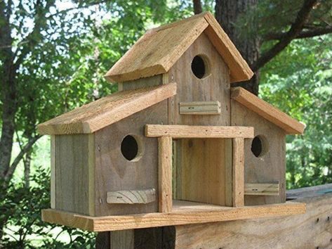 Barn Birdhouse, Barn Birdhouses, Homemade Bird Houses, Bird Houses Ideas Diy, Beautiful Birdhouses, Handmade Birdhouses, Birdhouses Rustic, Bird House Feeder, Wood Birdhouses