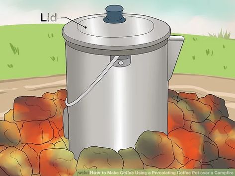 How to Make Coffee Using a Percolating Coffee Pot over a Campfire Campfire Meals, Fireplace Cooking, Camp Food, Fire Pots, Military Gear Tactical, Make Coffee, Cooking Stove, Percolator Coffee, Campfire Food