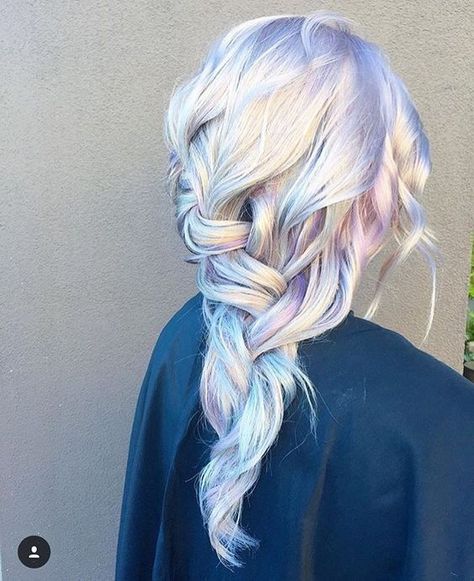 50+ Sexy & Expressive Opal Hair Color For Every Occasion - EcstasyCoffee Capitol Couture, Whimsical Hair, Holographic Hair, Opal Hair, Colourful Hair, Hair Raising, Unicorn Hair, Colorful Hair, Hair Colours