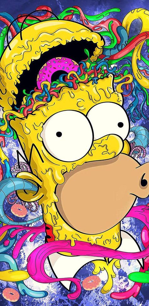 Download homer Simpson wallpaper by illigal2alien - cd - Free on ZEDGE™ now. Browse millions of popular doughnut Wallpapers and Ringtones on Zedge and personalize your phone to suit you. Browse our content now and free your phone Trippy Simpsons Wallpaper, Simpsons Iphone Wallpaper, Simpsons Wallpaper, Wallpaper Gamer, 2000 Wallpaper, Spongebob Cartoon, Cartoons Hd, Simpson Wallpaper Iphone, Simpsons Drawings