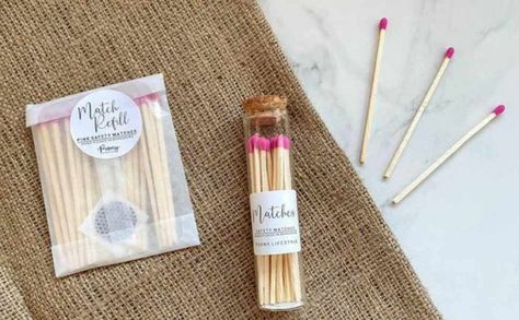 Matches In A Jar, Diy Candles Video, Match Jar, Pumpkin Spice Candle, Candle Matches, Safety Matches, Candle Business, Candle Box, Candle Flames