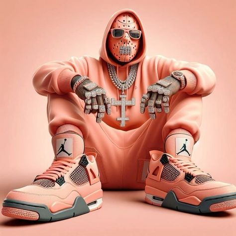 The coolest drip jason Wallpaper Naranja, Grillz Wallpaper, Gangsta Cartoon, Boondocks Drawings, Nike Wallpaper Iphone, Nike Art, Futuristic Shoes, Anime Gangster, Rapper Style