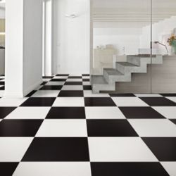 White Hallway, Matte Tile, Merola Tile, Modern Tiles, Black Tiles, Porcelain Floor, Piano Keys, White Floors, Ceramic Floor