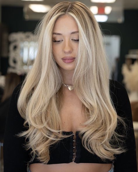 Blonde Balayage And Highlights, Platinum Highlights On Blonde Hair, Creamy Blonde Hair Balayage, As Blond, Blonde Hair 2024 Trends, Blonde Hair Color Ideas For Summer, Blond Balayage Hair, Creamy Balayage, Blonde Platinum Hair