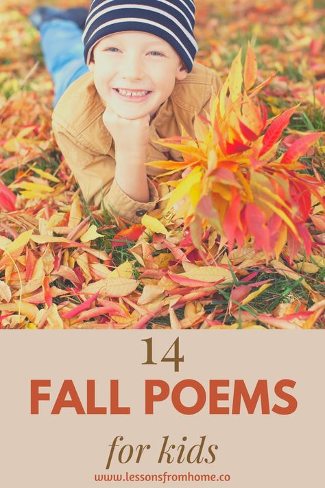 Short Fall Poems, Thanksgiving Poems For Kindergarten, Fall Poems For Preschool, Pumpkin Poems For Kids, Fall Poems For Kindergarten, Poems About Fall, Fall Poems For Kids, Autumn Poems For Kids, Poems For Preschool