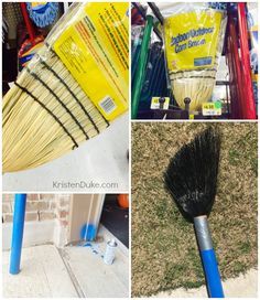 How To make a Giant Paint Brush out of a broom - great tutorial for artist birthday party or home playroom decor | KristenDuke.com Giant Paint Brush, Maker Fun Factory Vbs 2017, Artist Birthday Party, Home Playroom, Maker Fun Factory Vbs, Maker Fun Factory, Artist Birthday, Art Classroom Decor, Art Birthday Party