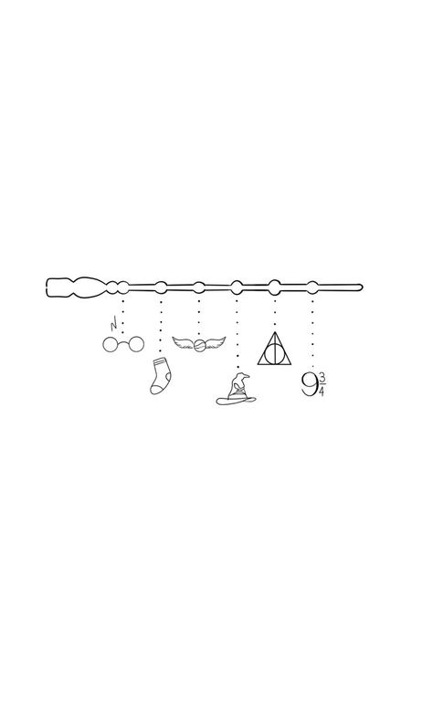 Harry Potter Small Drawings, Harry Potter Embroidery Ideas, Fine Line Tattoo Harry Potter, Tiny Harry Potter Tattoos, Harry Potter Lines, Harry Tattoos, Harry Potter Symbols, Hp Tattoo, Mommy Tattoos